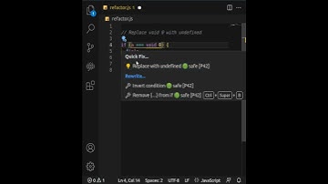 Replace void 0 with undefined #shorts