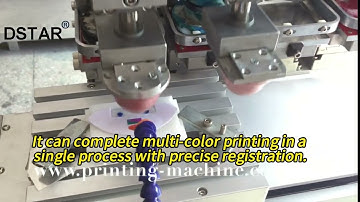 4-Color Pad Printing Machine | Full Printing Process Demonstration