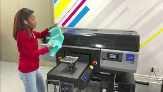 EPSON SureColor F3070 DTG Direct to Garment - How to Print a Onesie and Bib