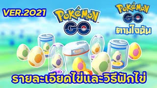 รายละเอียดไข่และวิธีฟักไข่ ในเกม Pokemon GO ver.2021(Pokemon GO ตามใจฉัน)