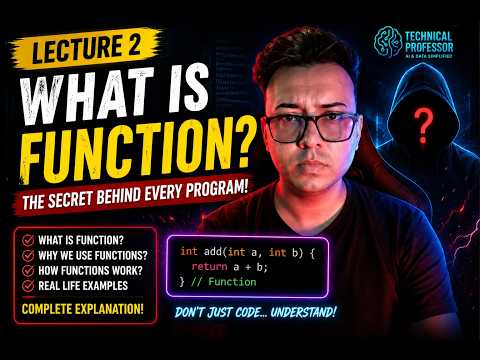 WHAT IS A FUNCTION in C++?  | Functions Explained with Real Examples | C++ Lecture 2