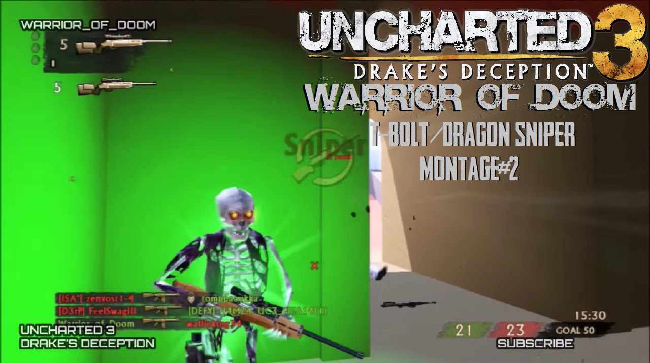 Uncharted 3 | T-bolt & Dragon Sniper | Montage #2