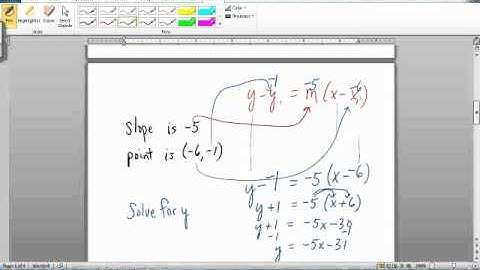 mathematical model with slope (rate of).wmv