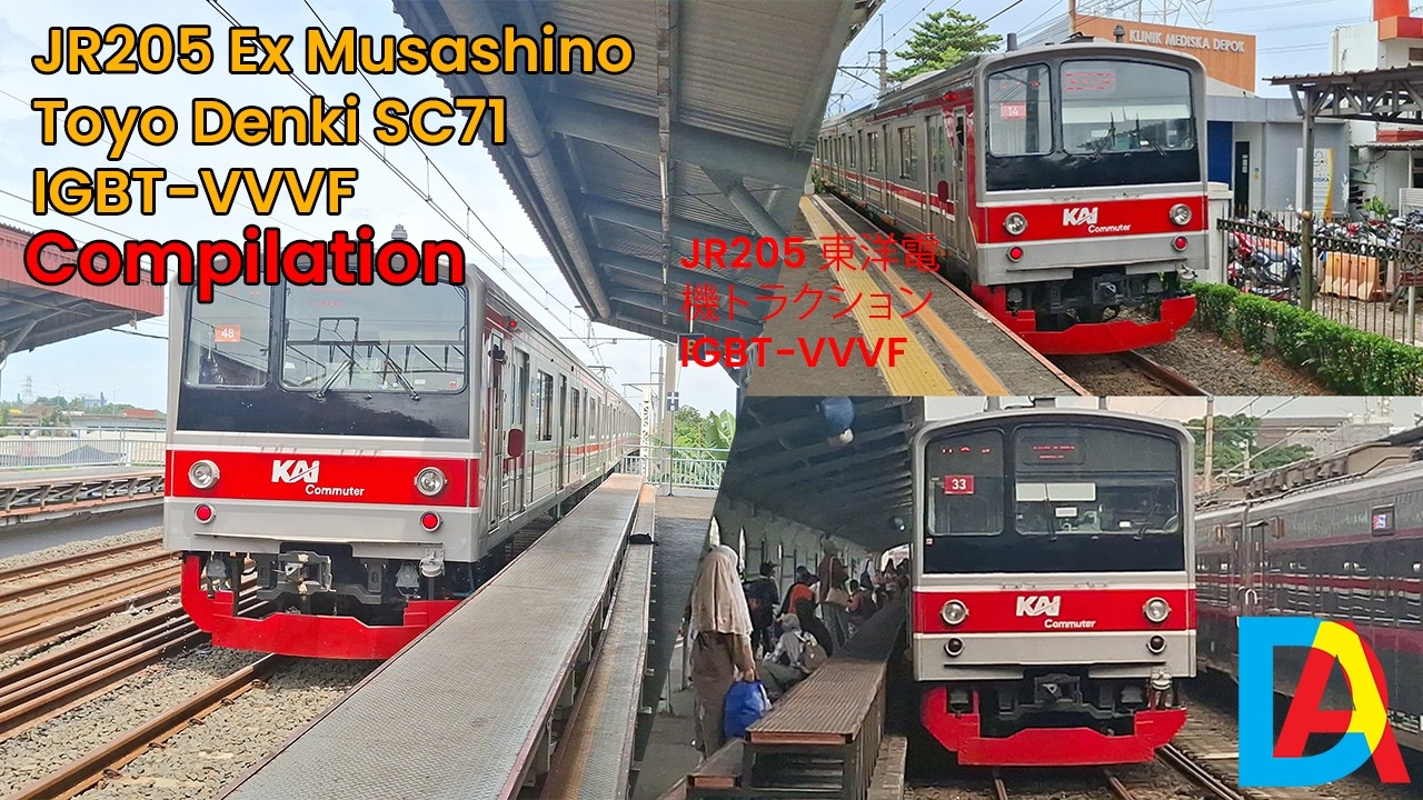 Compilation JR205 Toyo Denki SC71 IGBT-VVVF Traction Part 1