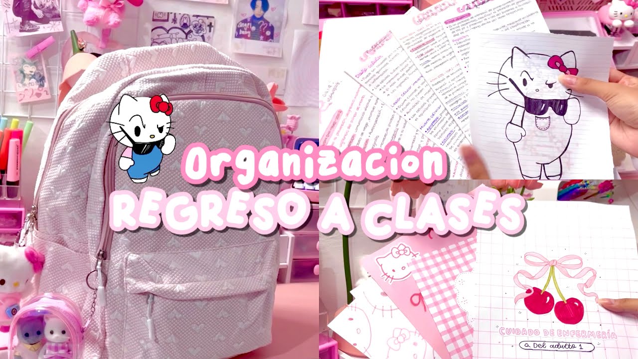 🎀Organización para el regreso a clases 2024✨| Carpeta, lapicera, portadas, mochila y más🤍🌷✨