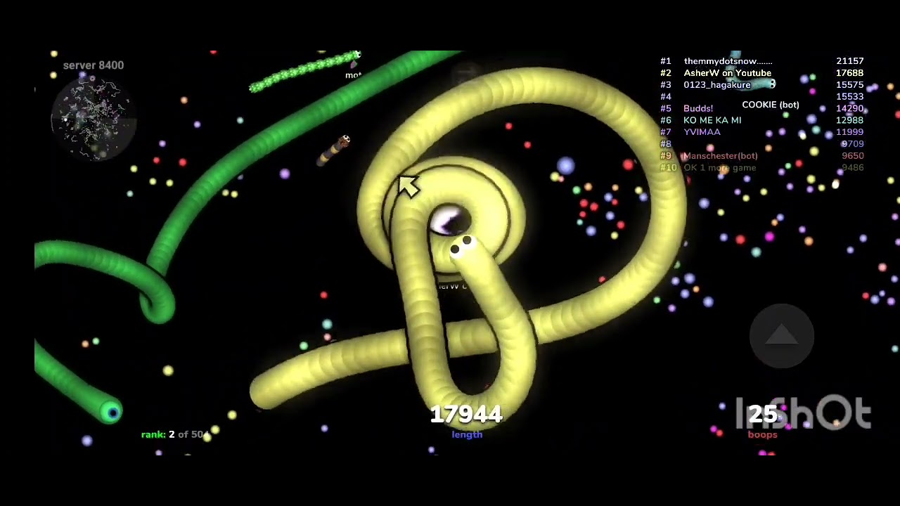 High population on 8400 (best attempt)