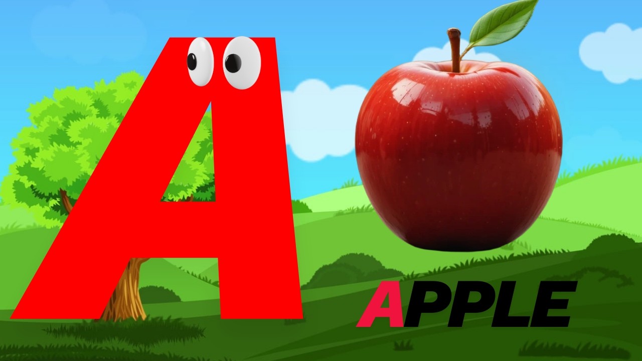 एबीसीडी | ABCD | Kids Rhymes | A For APPLE | B For BALL | Kisd song #aforapple