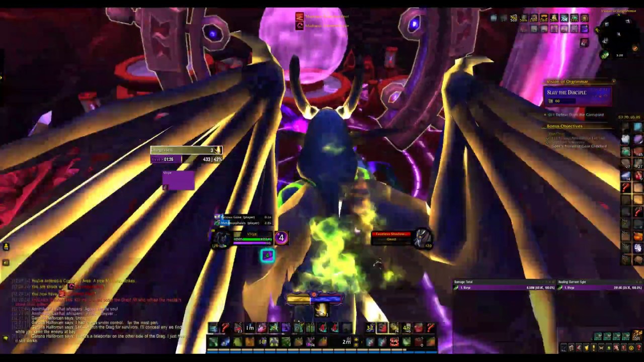 4 Mask Full Clear Horrific Vision of Orgrimmar - Havoc DH - YouTube
