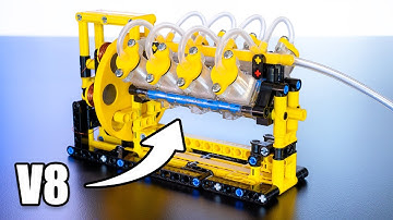Lego Air Engine Powering a Generator!