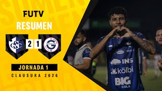 Resumen Cartaginés 2-1 Guadalupe Clausura 2026