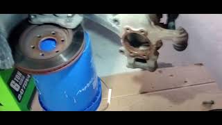 Nissan Xterra frontier front hub bearing replacement passenger side 2010 to 2015