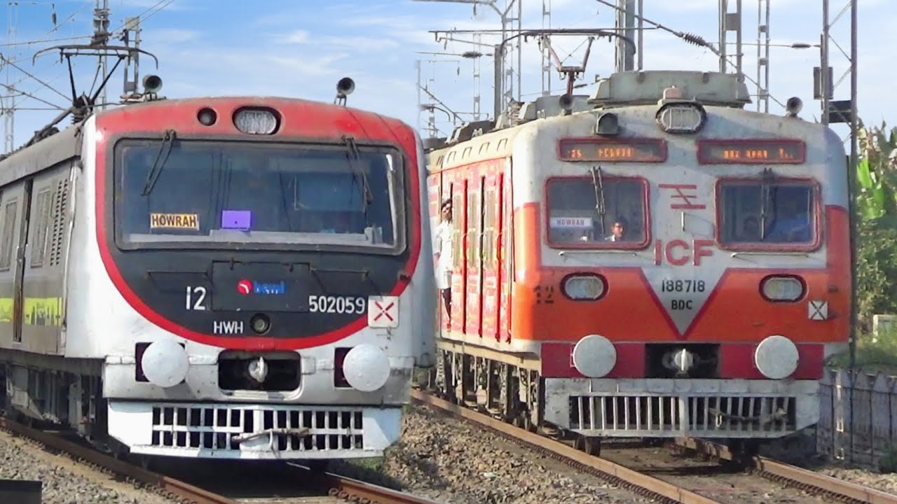 Crazy 110 Kmph High Speed Action | Emu Local & Express Trains