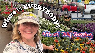 4th of July Shopping for Garden Supplies at Lowe’s & Harbor Freight Checking Out Sales & FREE PLANT
