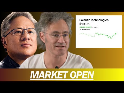 PALANTIR CHANGES THEIR COMPANY'S TRAJECTORY, NVIDIA HITS $700 | MARKET OPEN Episode cover