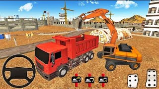 Gran Camión volquete para minería cargado de Rocas - Simulador de Excavadora pesada 2021. screenshot 1