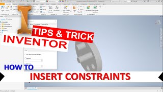Inventor How To Insert Constraints