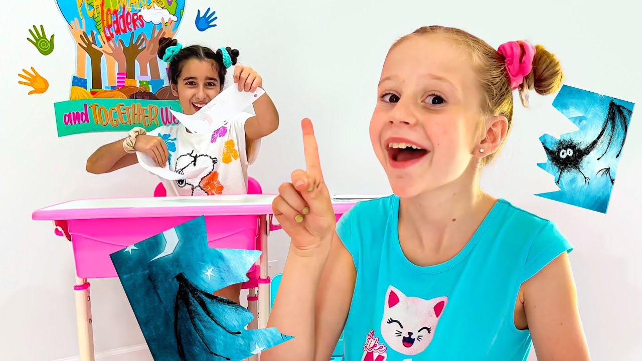 ناستيا و إيفلين تظهر كيفية التغلب على الخوف والمزيد قصص مفيدة ومسلية مع ناستيا