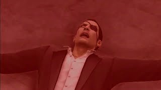 Majima is killed by the Chinese hitman (the other one)