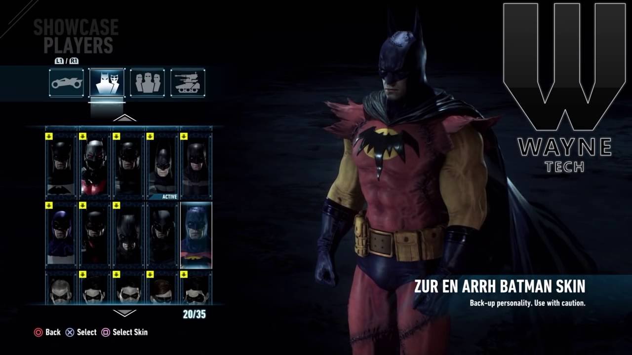 Batman Arkham Knight All Skins! - YouTube