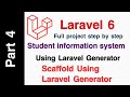 Laravel 6 Student Information System Part 4 (Scaffolding Collective Html) Admin-panel