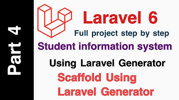 Laravel 6 Student Information System Part 4 (Scaffolding Collective Html) Admin-panel
