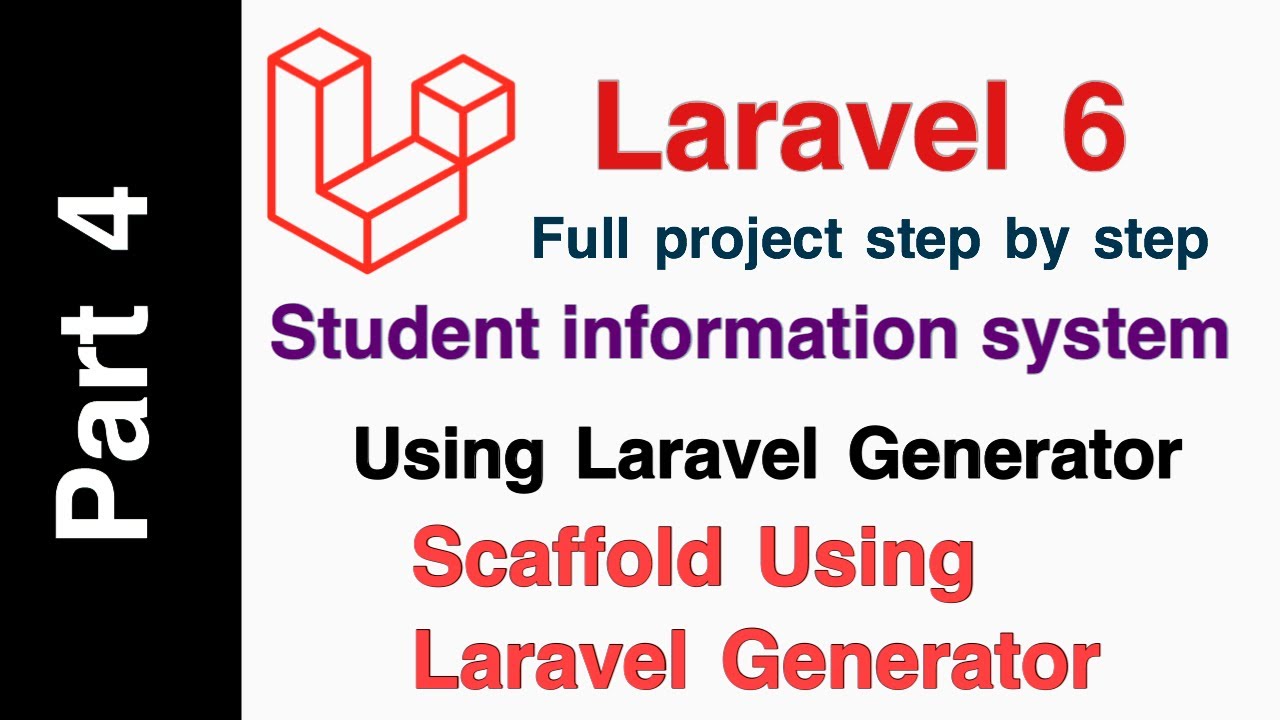 Laravel 6 Student Information System Part 4 (Scaffolding Collective Html) Admin-panel
