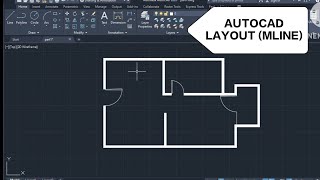 AutoCAD Layout Plan | MLINE command uses