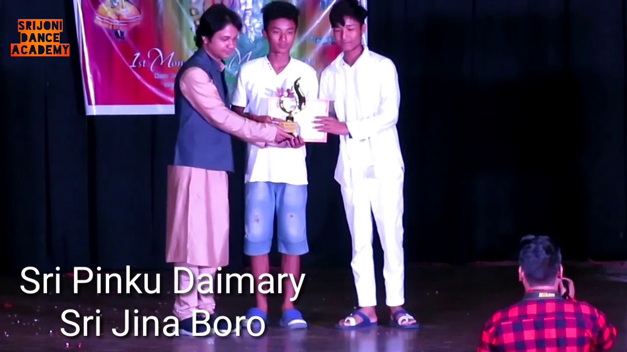 1st Prize Got at Dehradun International Dance Competition, Sri Pinku Daimary and Sri Jina Boro