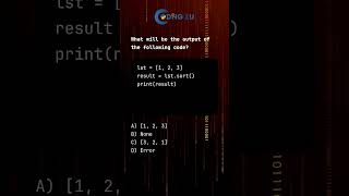 Python MCQ: Understanding sort() Function
