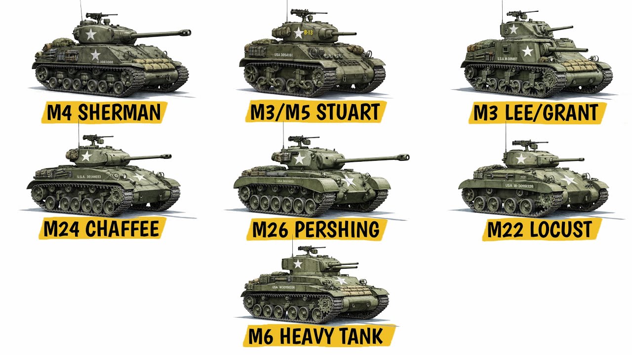 Every American Tank Used in WW2 EXPLAINED | Part 1