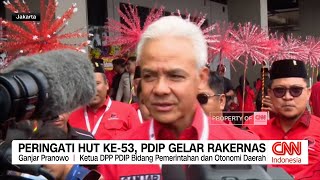 Peringati HUT Ke-53, PDIP Gelar Rakernas