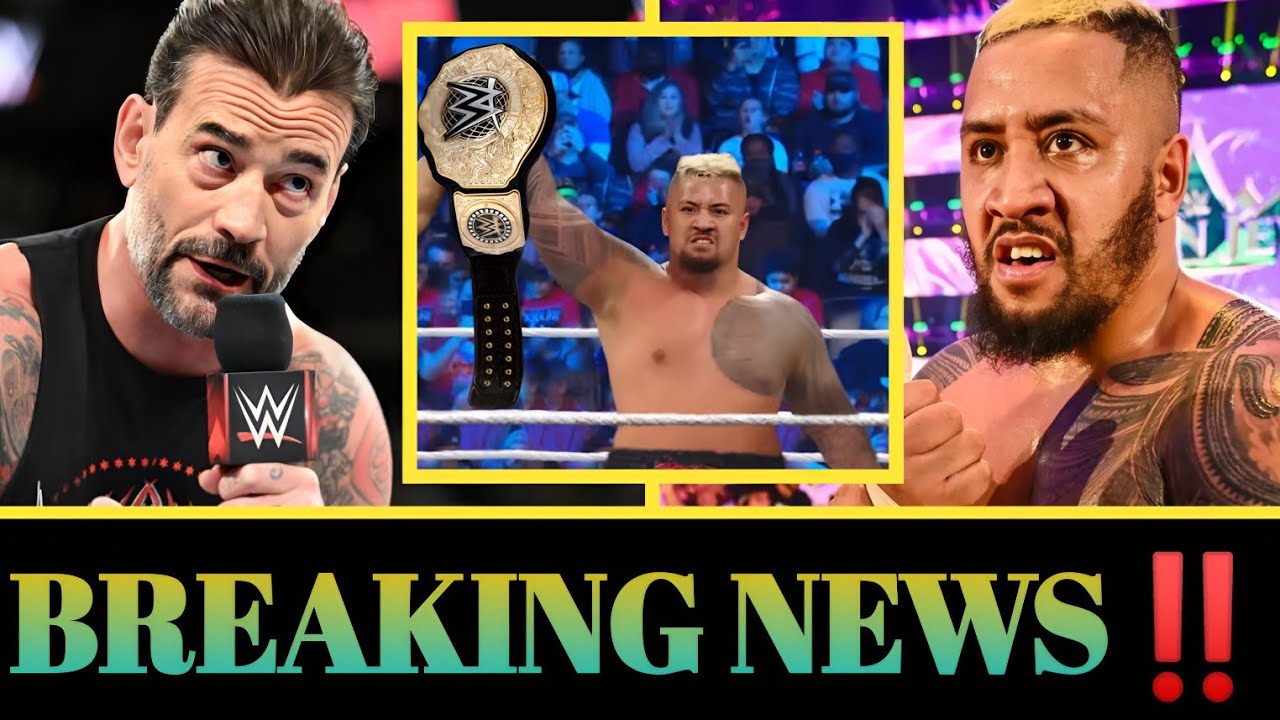 Соло Сикоа потряс вселенную WWE, победив Си Эм Панка и завоевав титул чемпиона мира в тяжелом весе💥