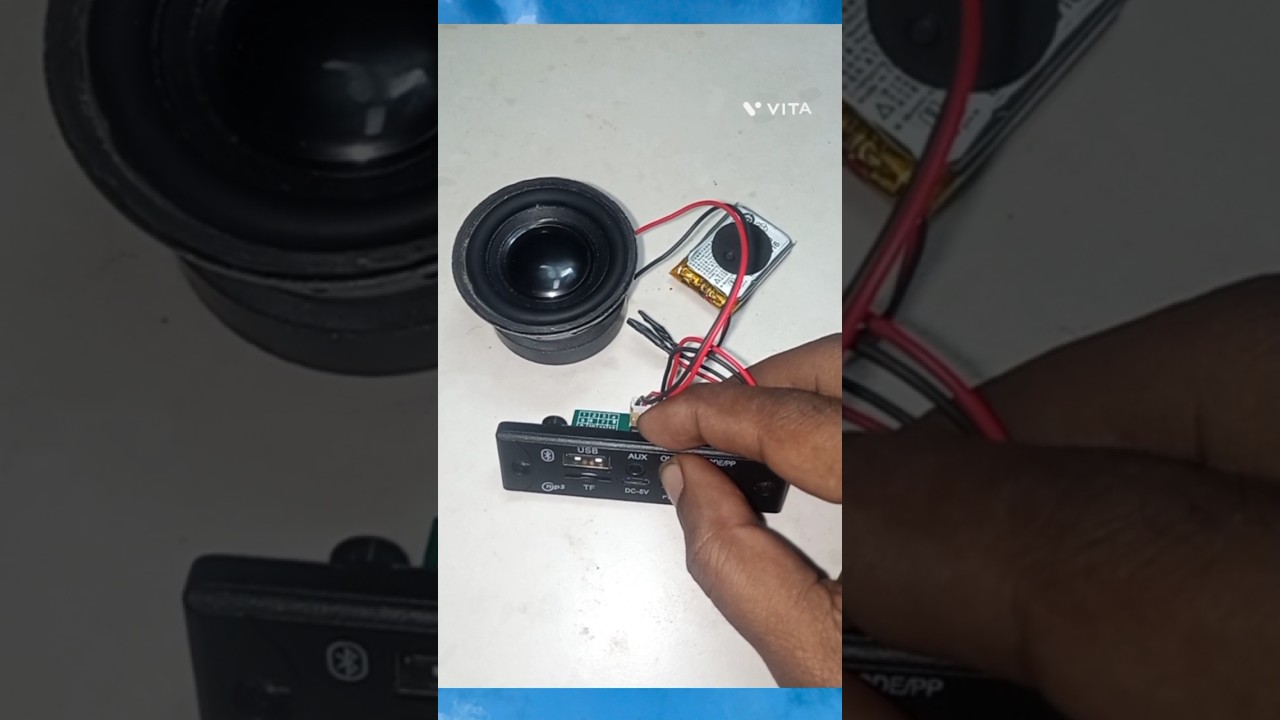 Mini Bluetooth amplifier setup 