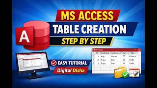 How to Create Table in MS Access | MS Access Table Creation for Beginners | Access Tutorial