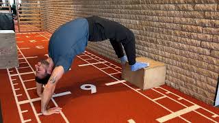 Feet Elevated Bridge Push Ups