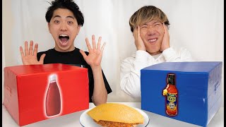激辛・激甘どちらかのソースをかけて食べなければ終われません[イチゴ・寿司・肉]