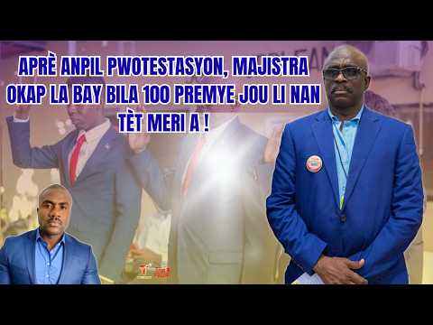Aprè anpil pwotestasyon, majistra Okap la bay bila 100 premye jou li nan tèt Meri a !