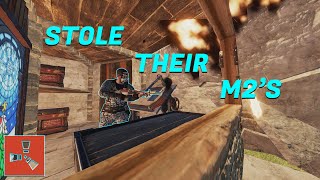RUST- STEALING a CLANS M2'S LEADS to ONLINE RAID!