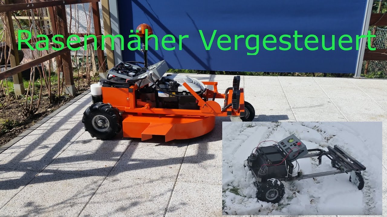 Rasenmäher ferngesteuert /  Remote Control Lawn Mower
