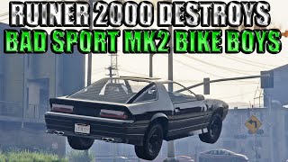 Fully Loaded Ruiner 2000 Completely Destroys Oppressor MK2 In Bad Sport In Gta 5 Online