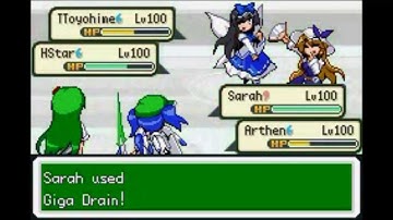 Touhoumon 1.8 Enhanced Rain Team vs Trainer Red