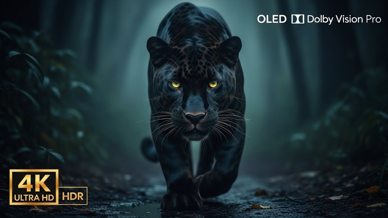 Dark Wildlife in 4K HDR | Black Panther OLED Demo