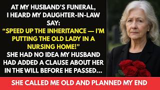 At My Husband’s Funeral, I Heard My Daughter in Law Say “Speed Up the Inheritance…” Guide