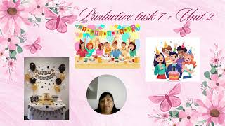 Famous Productive task 7   Unit 2  2025 Profile