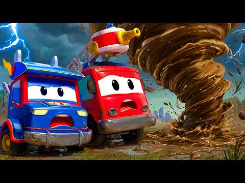 Чрезвычайное грязное торнадо! 🌪️ Link Force спасает Город Машин | Super Truck - Link Force