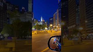 Chicago Night Drive 🌃 | Stunning Downtown Skyline in 4K | City Lights at Their Best!#shorts #travel