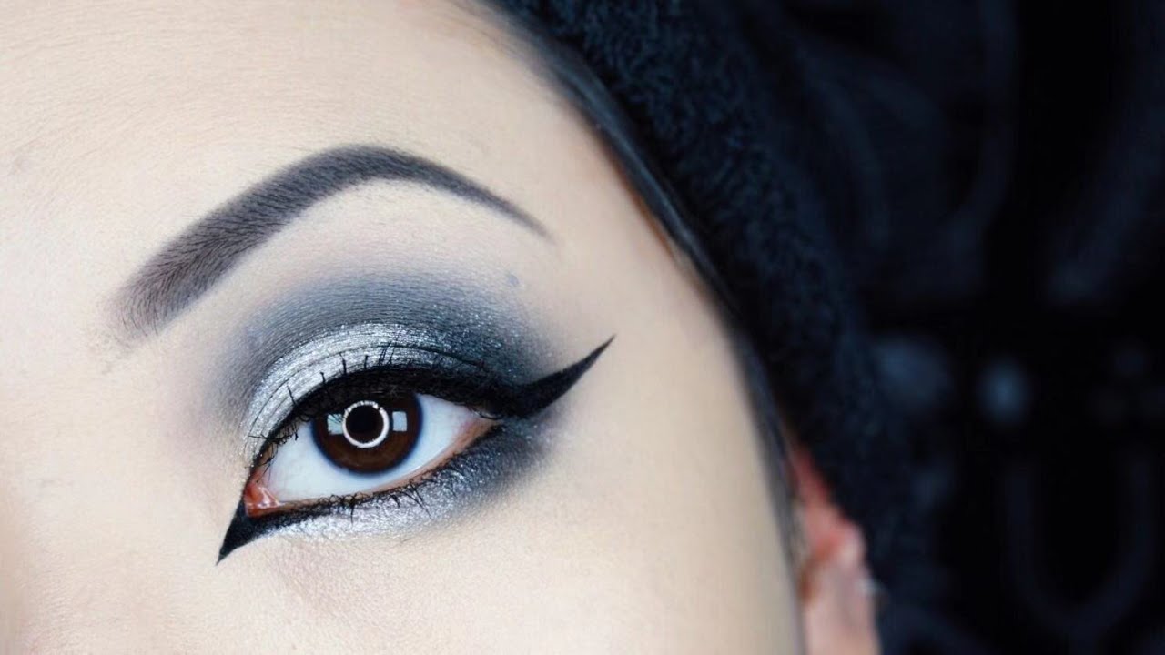 Goth Makeup Classic Silver Smoky Eye Makeup Tutorial For Hooded Eyes