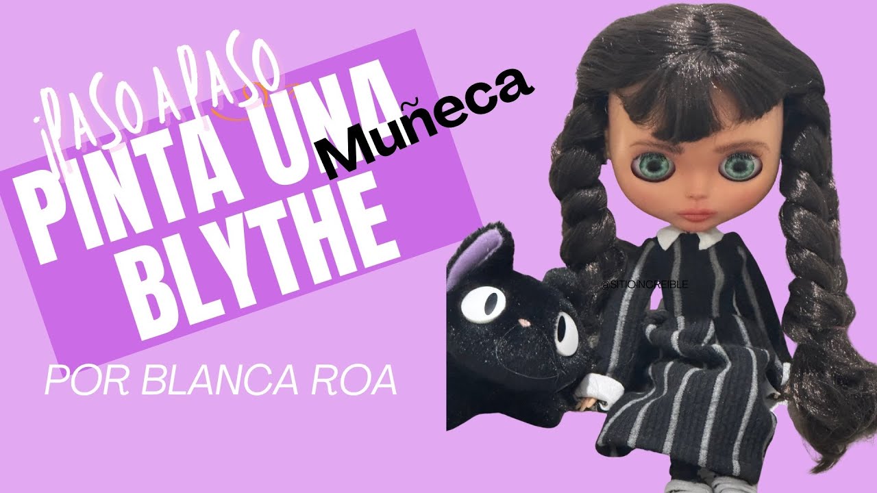 Как покрасить куклу Блайз, как в Уэнсдей #пошаговоеруководство #сделайсам #blythe