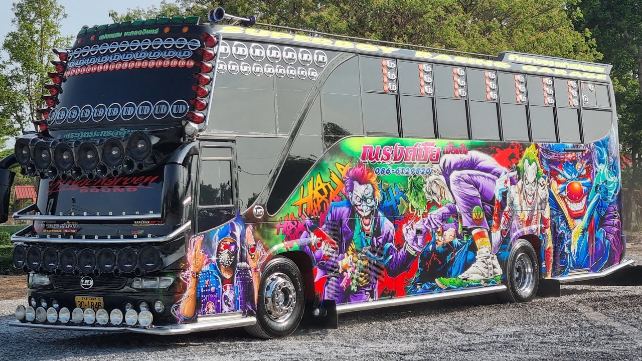 รถบัสพัดลมแต่งสวยๆ 