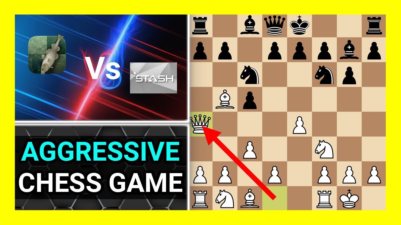 Aggressive Chess Engine Game, Stockfish 17 vs Stash 34.0, Watch and ...